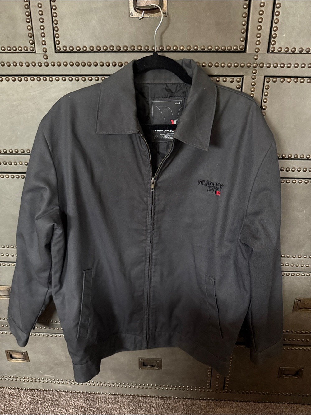 Hurley Men’s Black Zip-Front Jacket